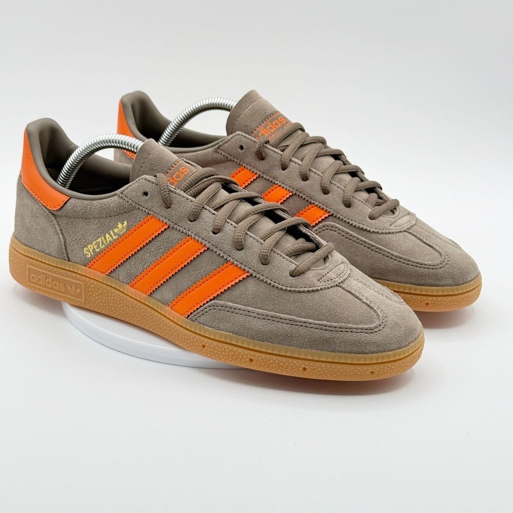 Adidas Handball Spezial Size 6 Mens Carbon Brown Orange Gold JR3846 NEW
